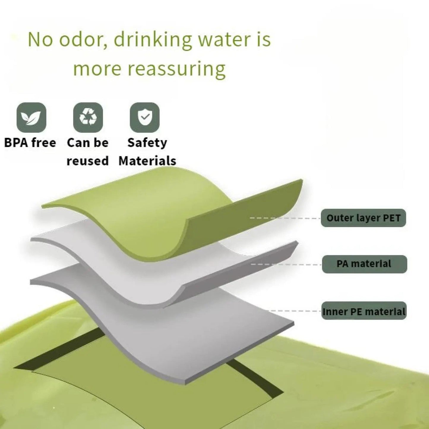 Heavy-Duty Collapsible Water Container with Spigot (2.1 Gallon / 8L) | BPA-Free Foldable Water Jug