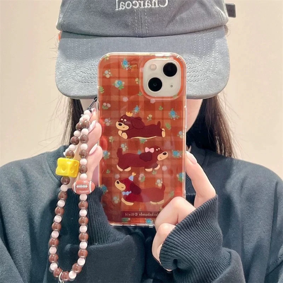Autumn-inspired dachshund Phone Cases