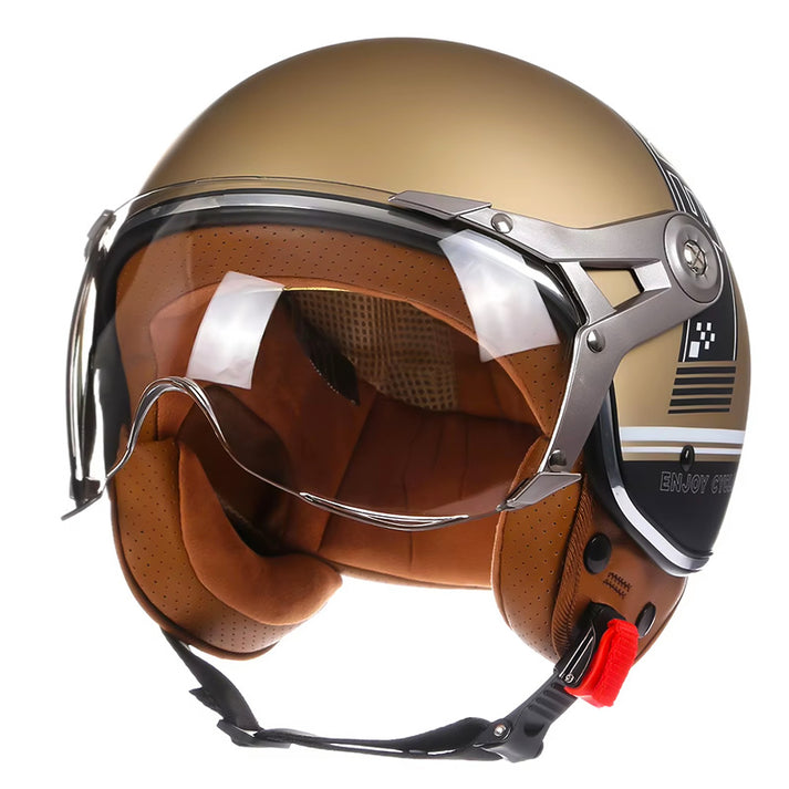 Vintage Racer Helmet with Bubble