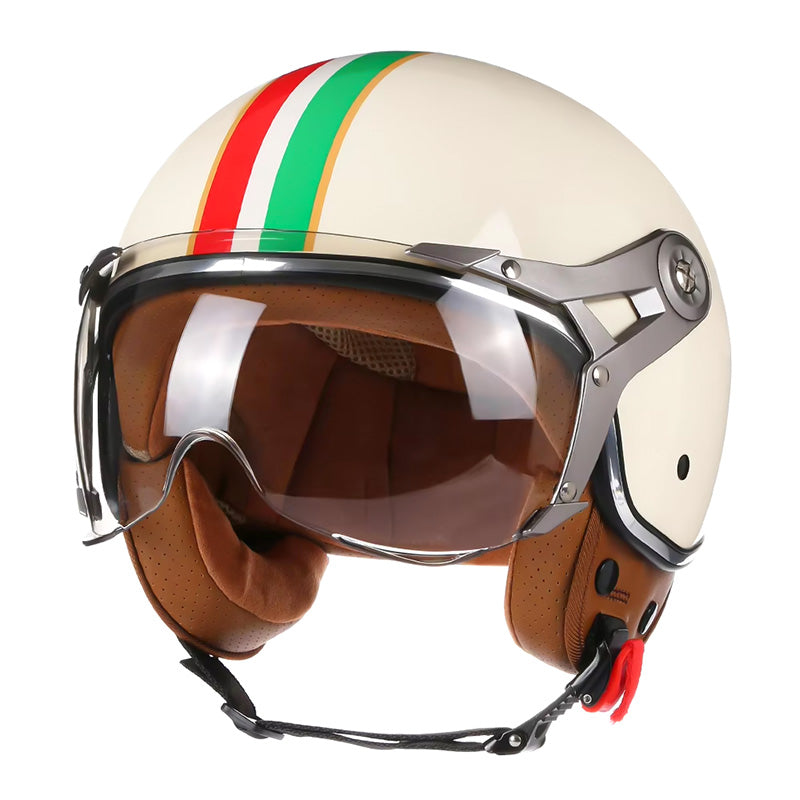 Vintage Racer Helmet with Bubble
