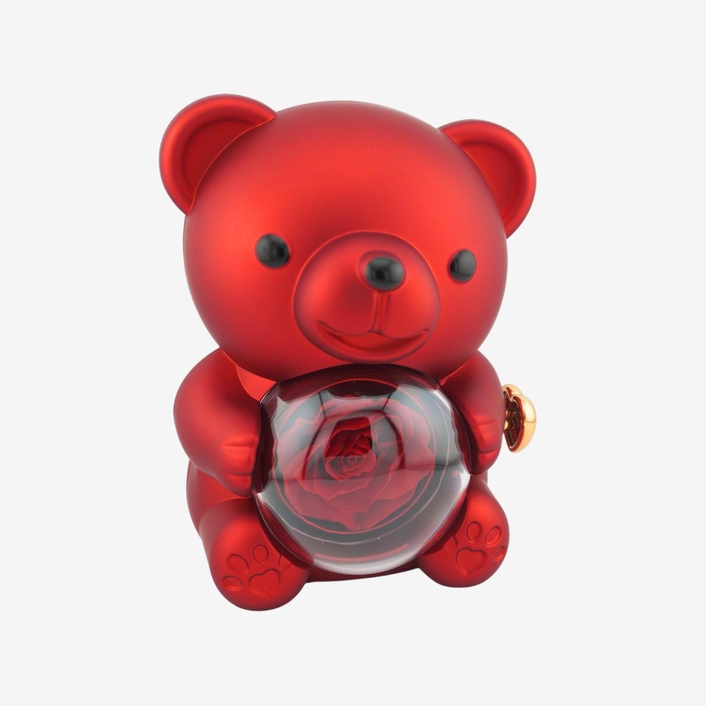Eternal Rose Bear with Engraved Necklace