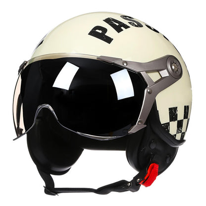 Vintage Racer Helmet with Bubble