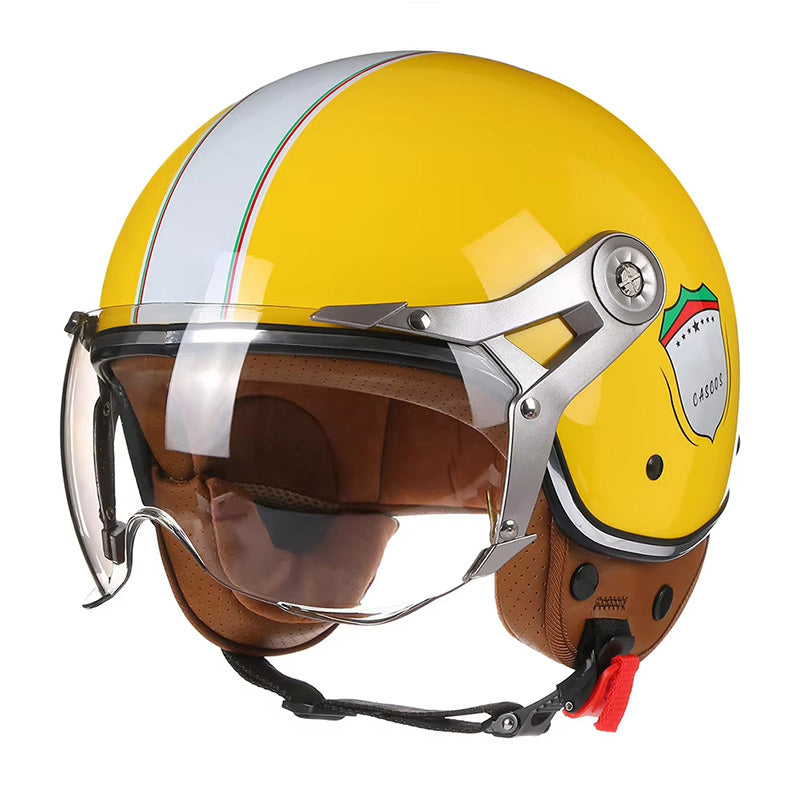 Vintage Racer Helmet with Bubble