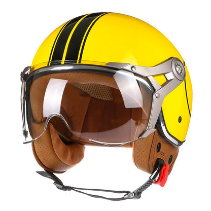 Vintage Racer Helmet with Bubble