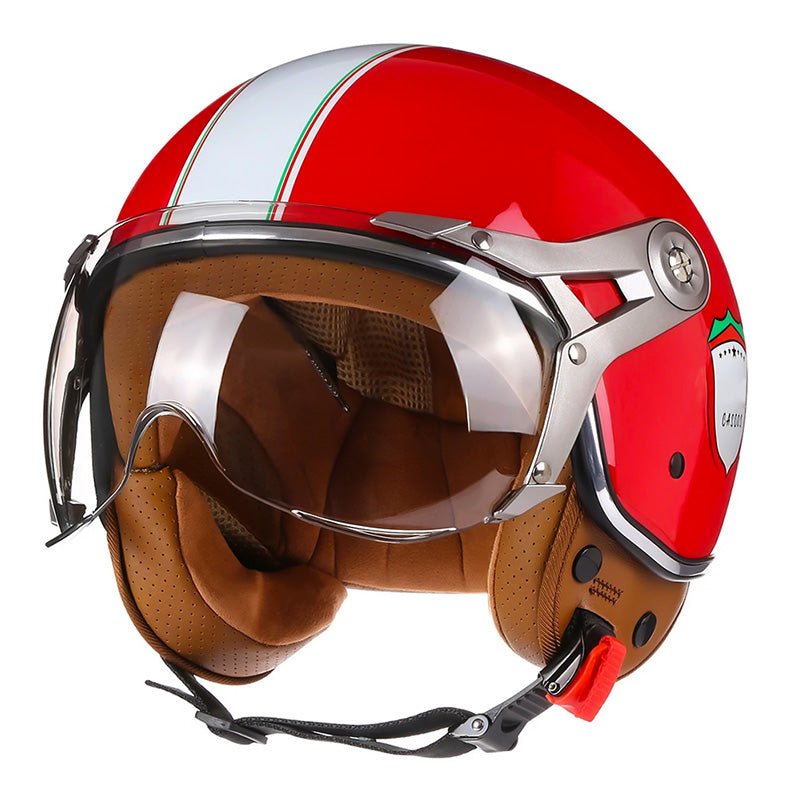 Vintage Racer Helmet with Bubble