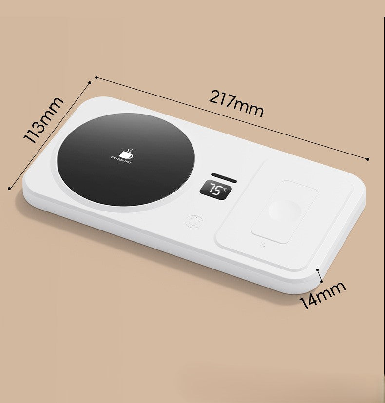 3-in-1 Multifunctional Mug Warmer & Fast Wireless Charging Pad