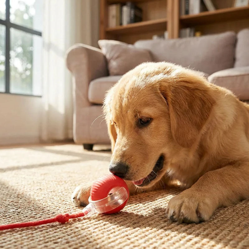 Active Rolling Ball with Tail for Dogs