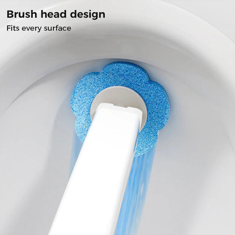 Hands-free cleaning device Disposable toilet cleaning aid