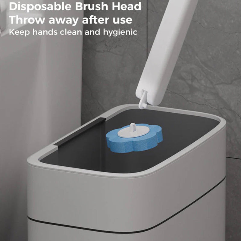 Hands-free cleaning device Disposable toilet cleaning aid