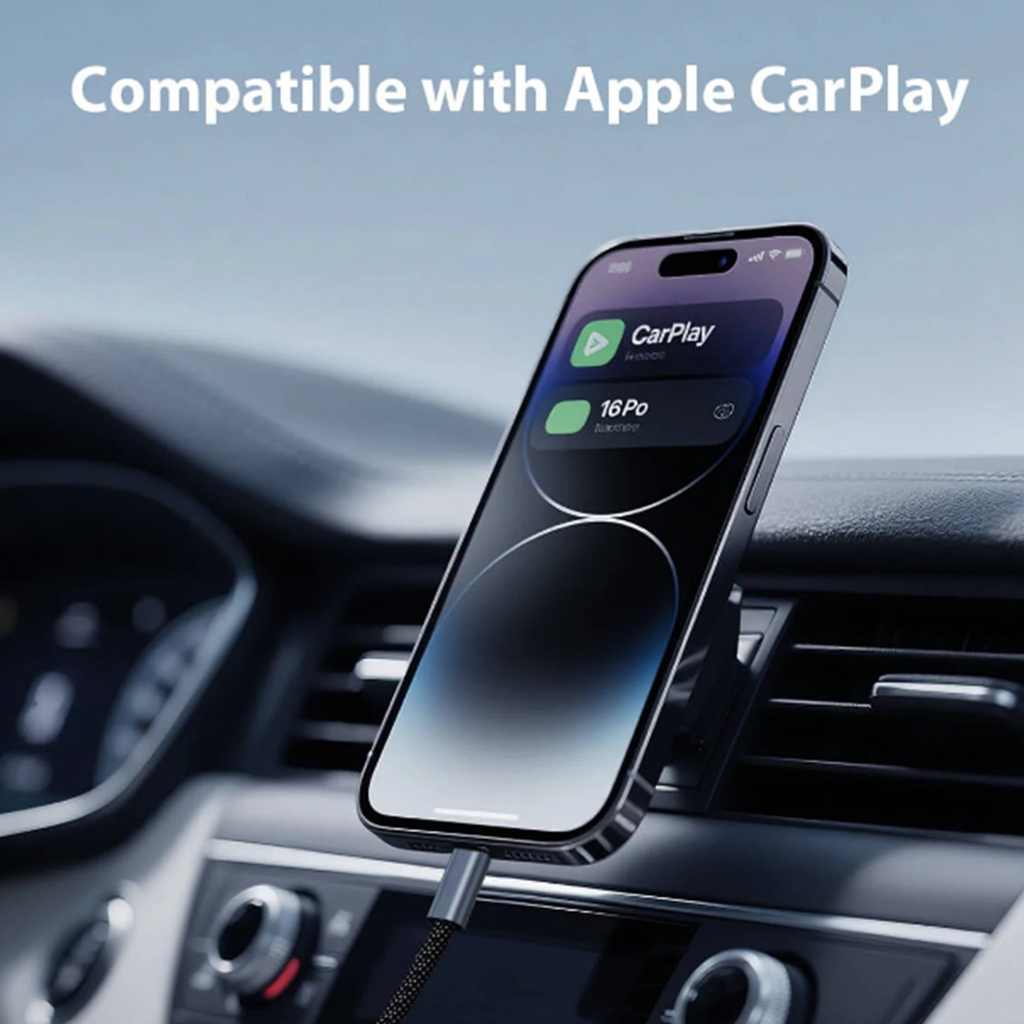 Magnetic retractable data cable