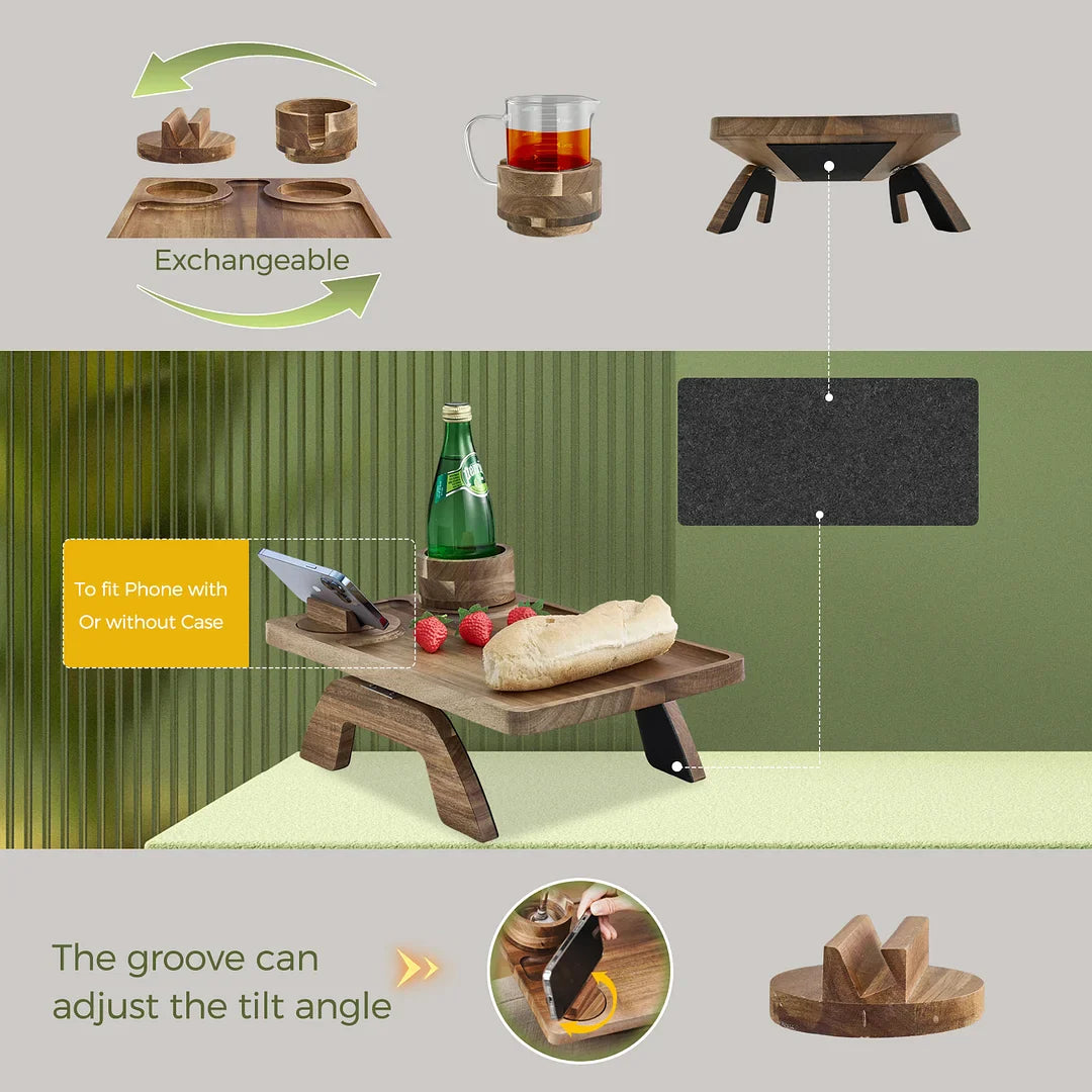 4-in-1 Couch Arm Table