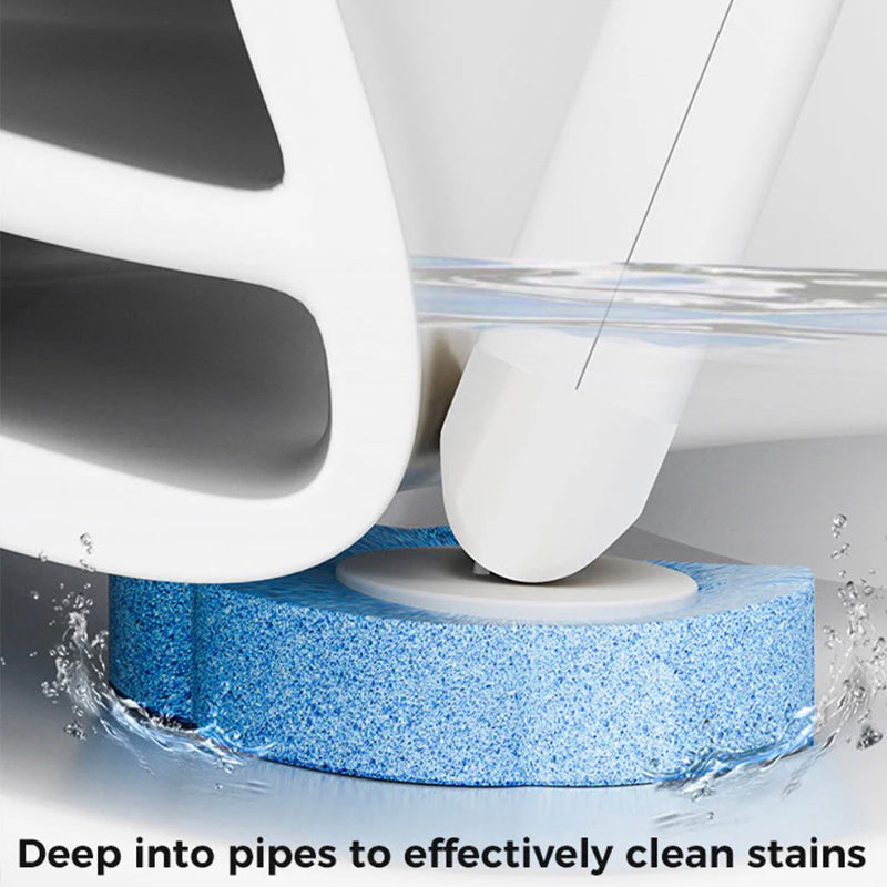 Hands-free cleaning device Disposable toilet cleaning aid