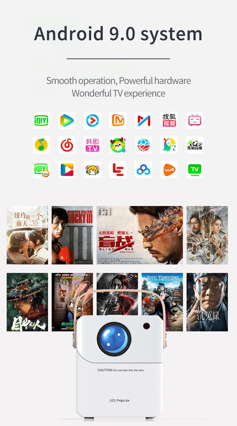 Portable Smart Home HD projector