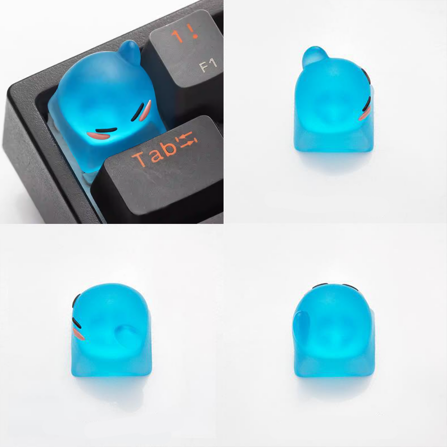 Blue slime keycaps - 1 piece per pack