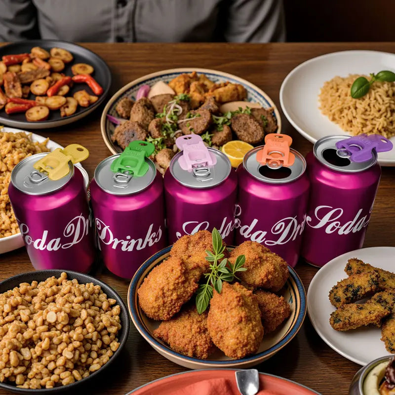 Drink Can Protector 6-Pack | Keep Bugs Out & Save Your Nails | Perfect for BBQs