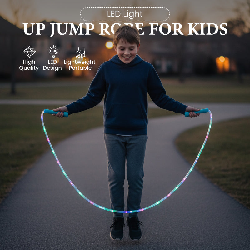 🪀Jump rope with colorful LED lights✨