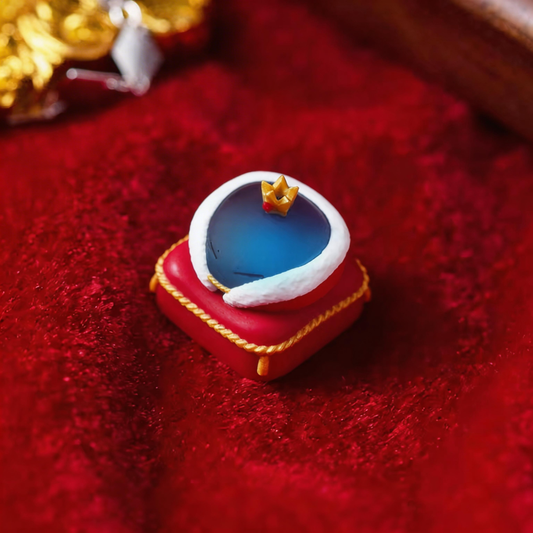 Blue slime artisan keycap on mechanical keyboard RGB