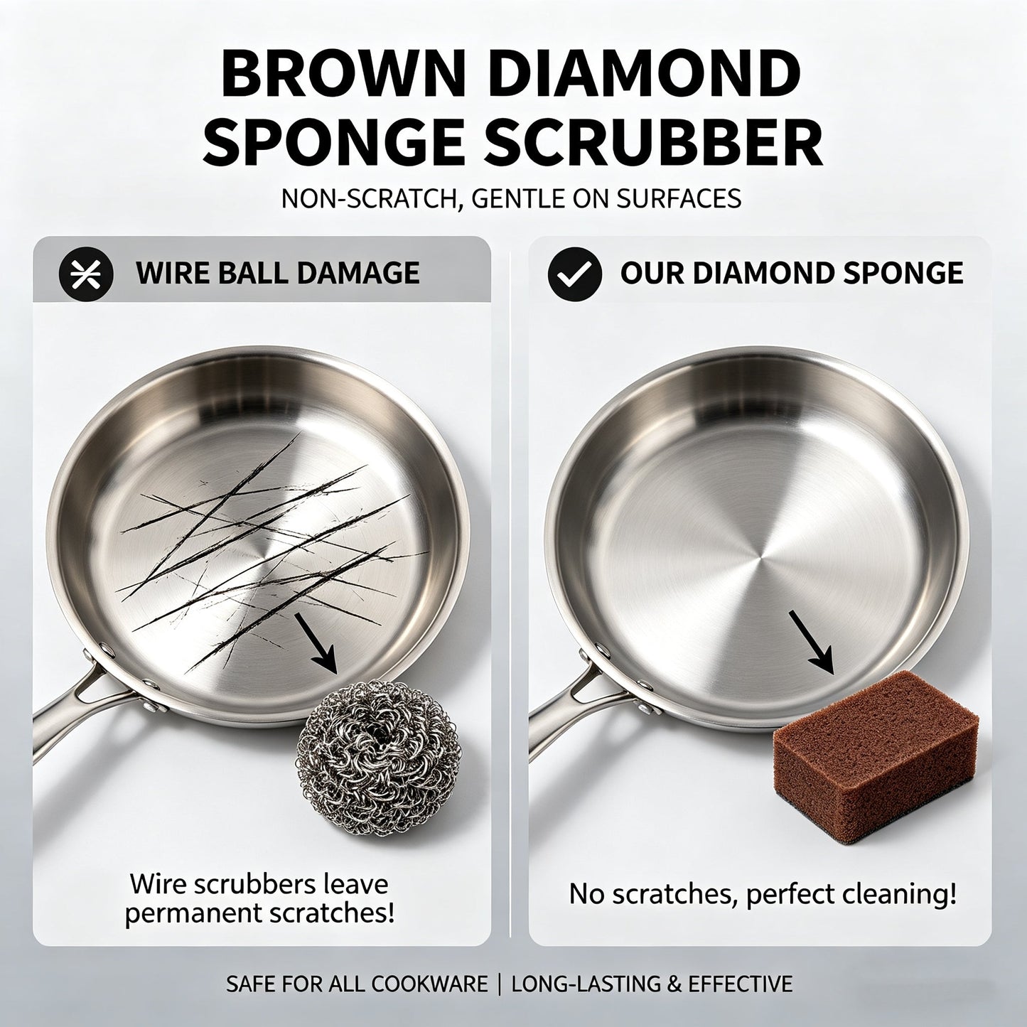 50% OFF This WeekPromotions  -BrownSponge Scrubber