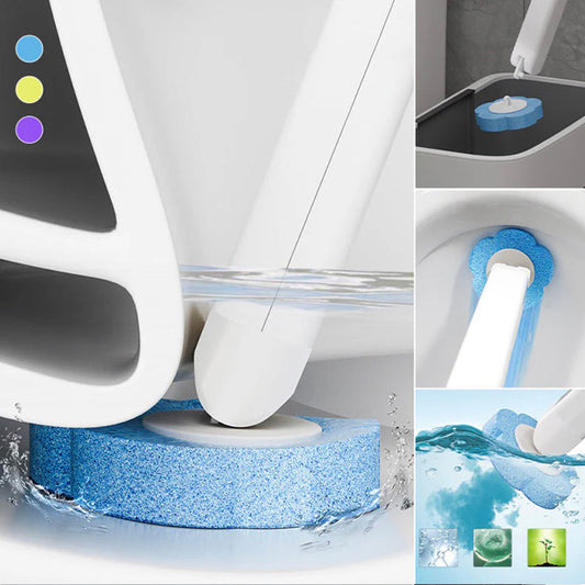 Hands-free cleaning device Disposable toilet cleaning aid