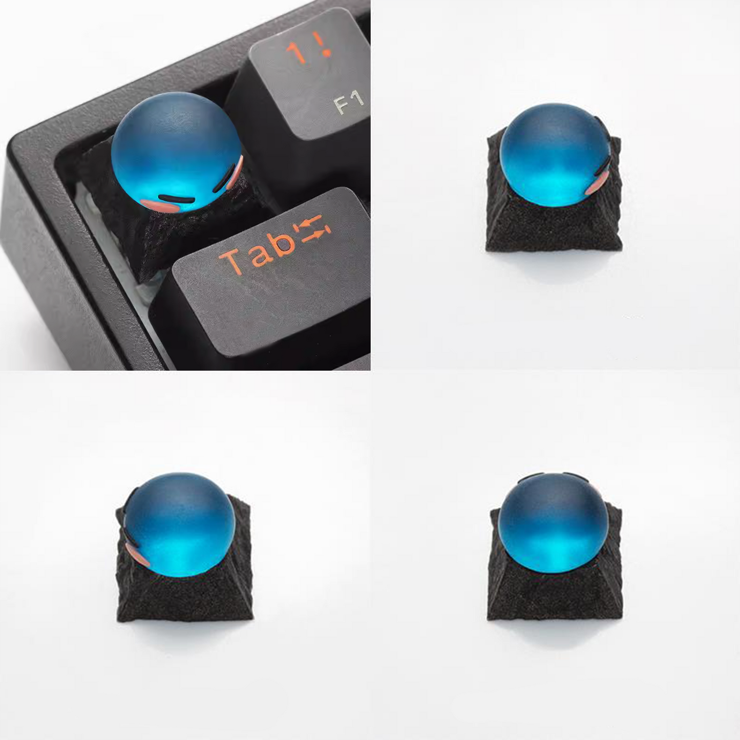 Blue slime keycaps - 1 piece per pack