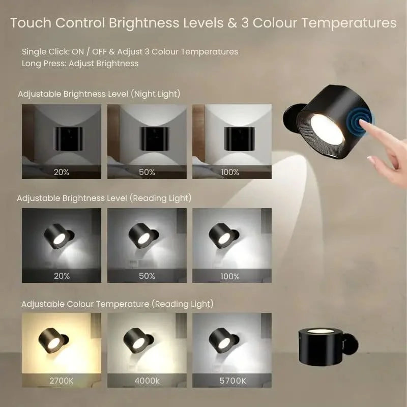 LED Rechargeable Wall Light