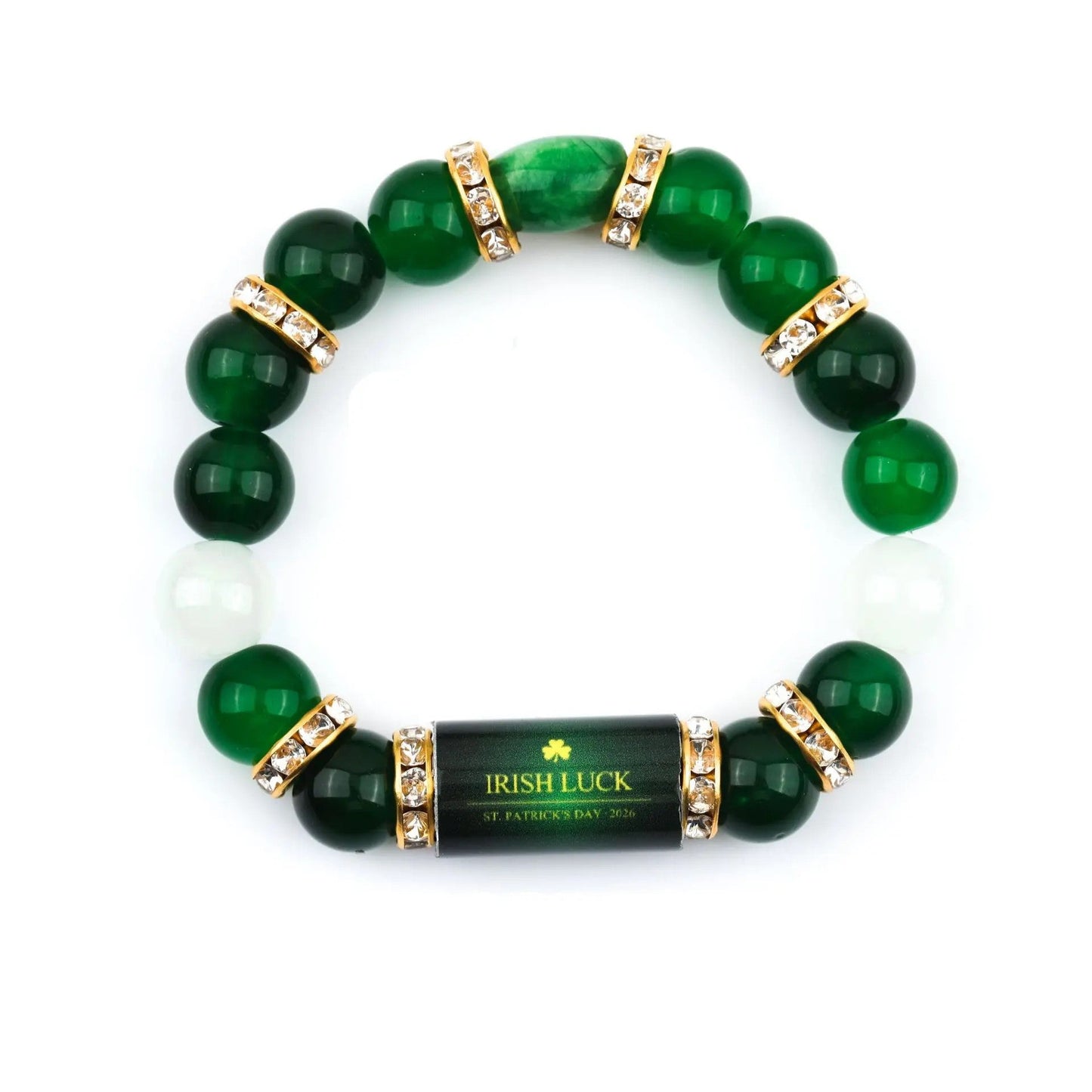 2026 Commemorative Natural Stone Beaded Bracelet | Walk for Peace & Irish Luck Editions