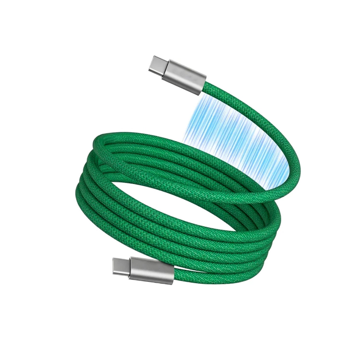 Magnetic retractable data cable