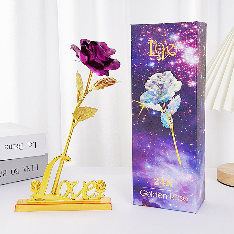 Colorful Galaxy Rose with Love