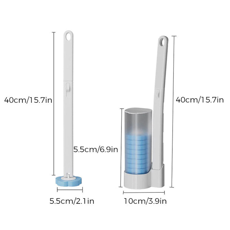 Hands-free cleaning device Disposable toilet cleaning aid