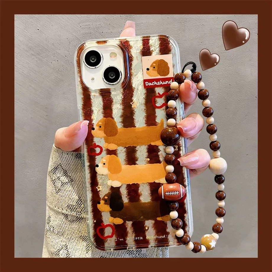 Autumn-inspired dachshund Phone Cases