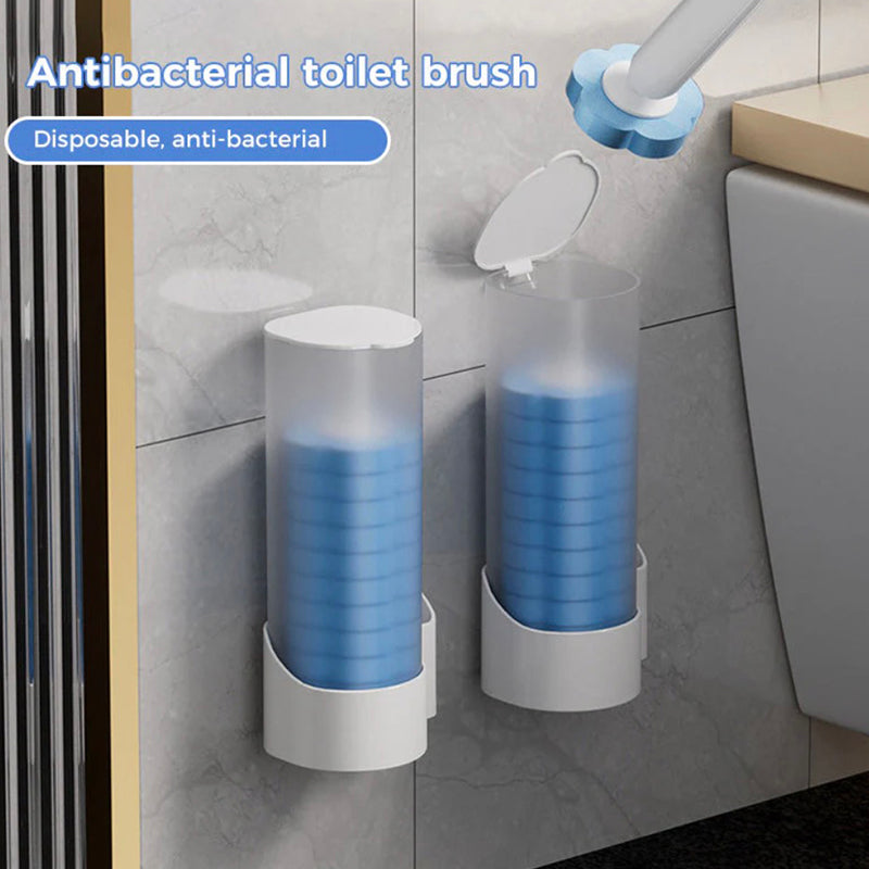 Hands-free cleaning device Disposable toilet cleaning aid