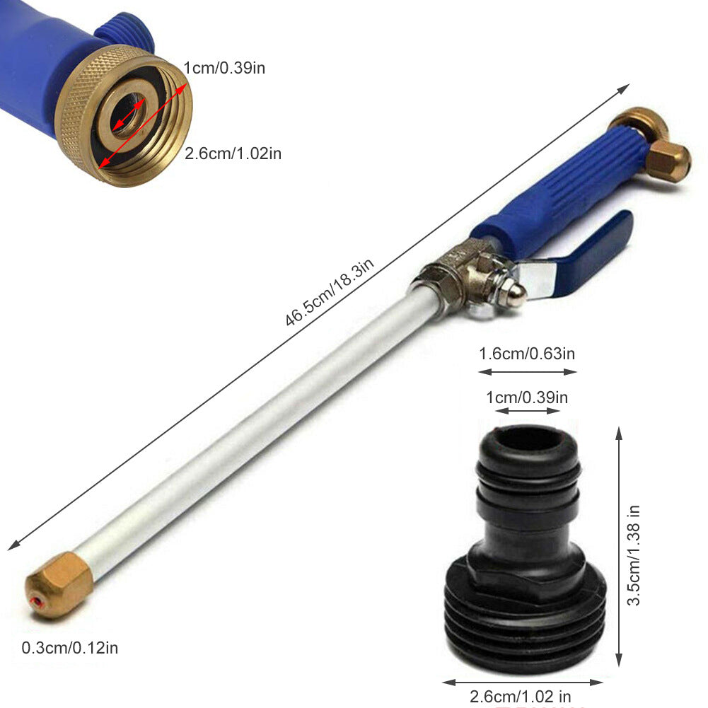 High Pressure Power Washer Wand for Garden Hose - Professional Car Wash Sprayer with 2 Nozzles for Home Cleaning, Garden Watering & Pet Washing
