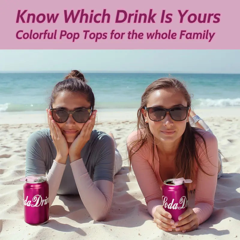 Drink Can Protector 6-Pack | Keep Bugs Out & Save Your Nails | Perfect for BBQs