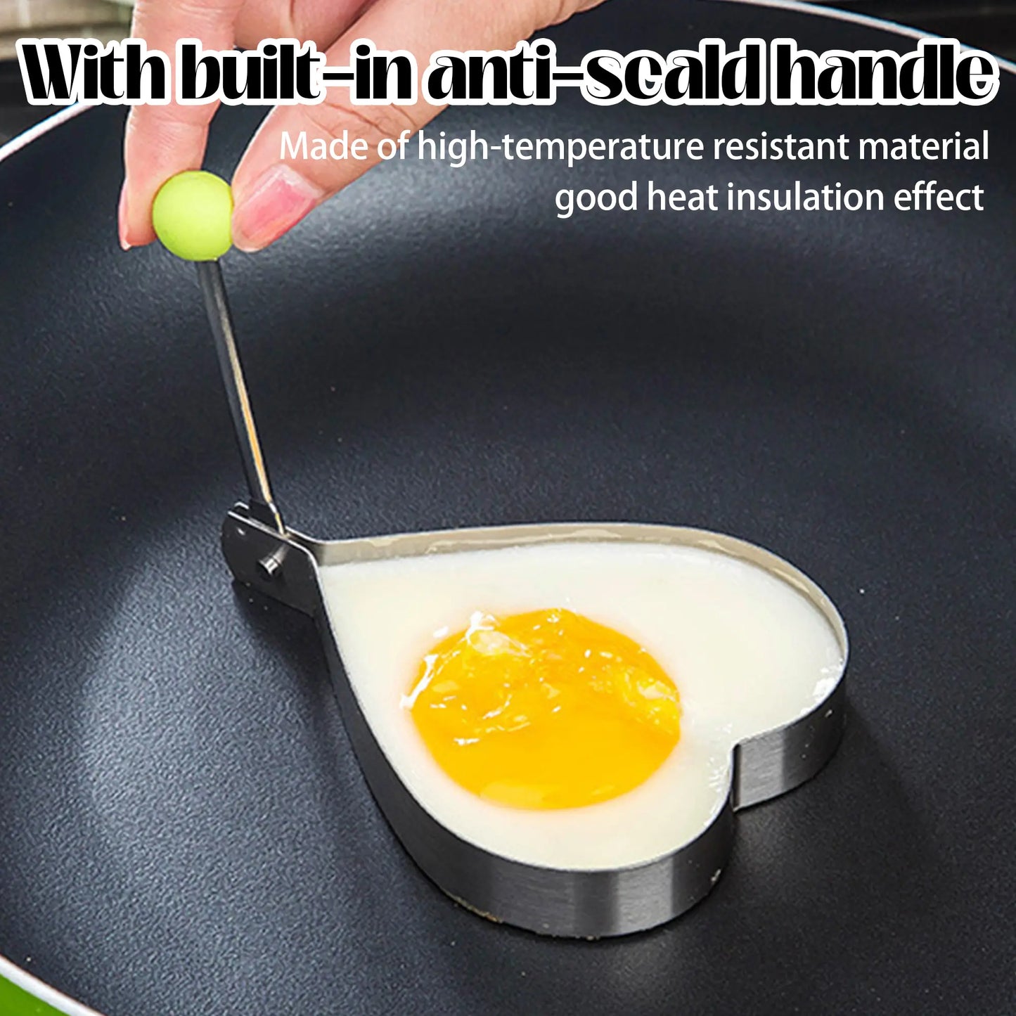 🍳 5-Piece Fun Shape Egg & Pancake Molds | Turn Boring Breakfasts into Kids' Favorites