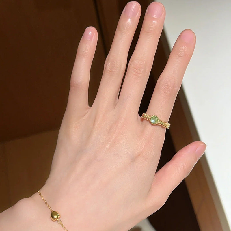 Vibrant Enamel Ring - Colorful Stackable Band for Women