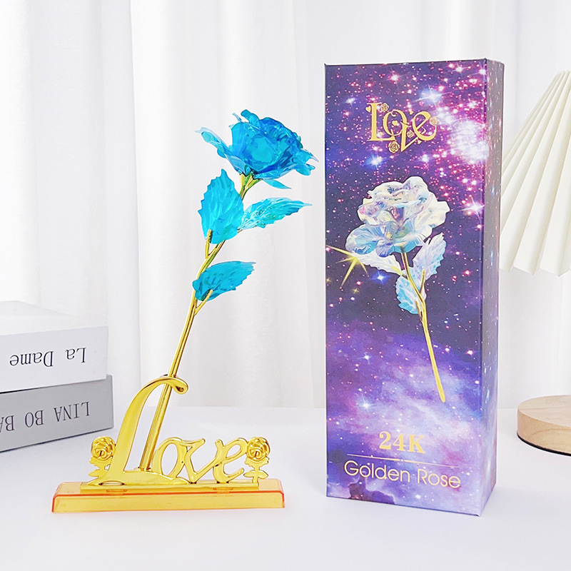 Colorful Galaxy Rose with Love