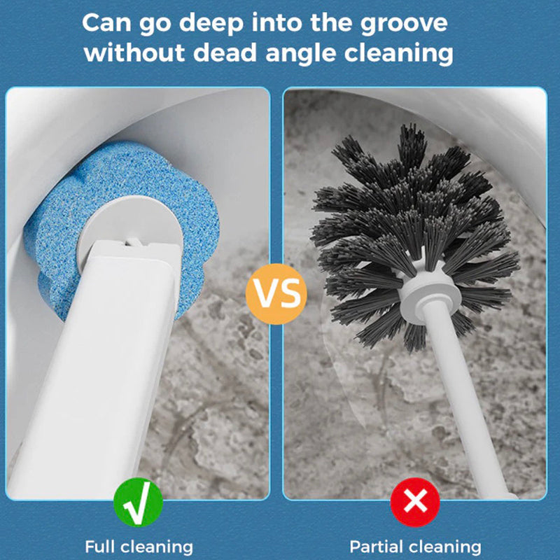 Hands-free cleaning device Disposable toilet cleaning aid