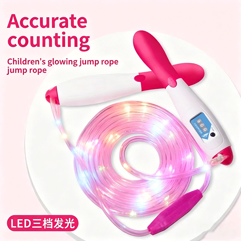 🪀Jump rope with colorful LED lights✨