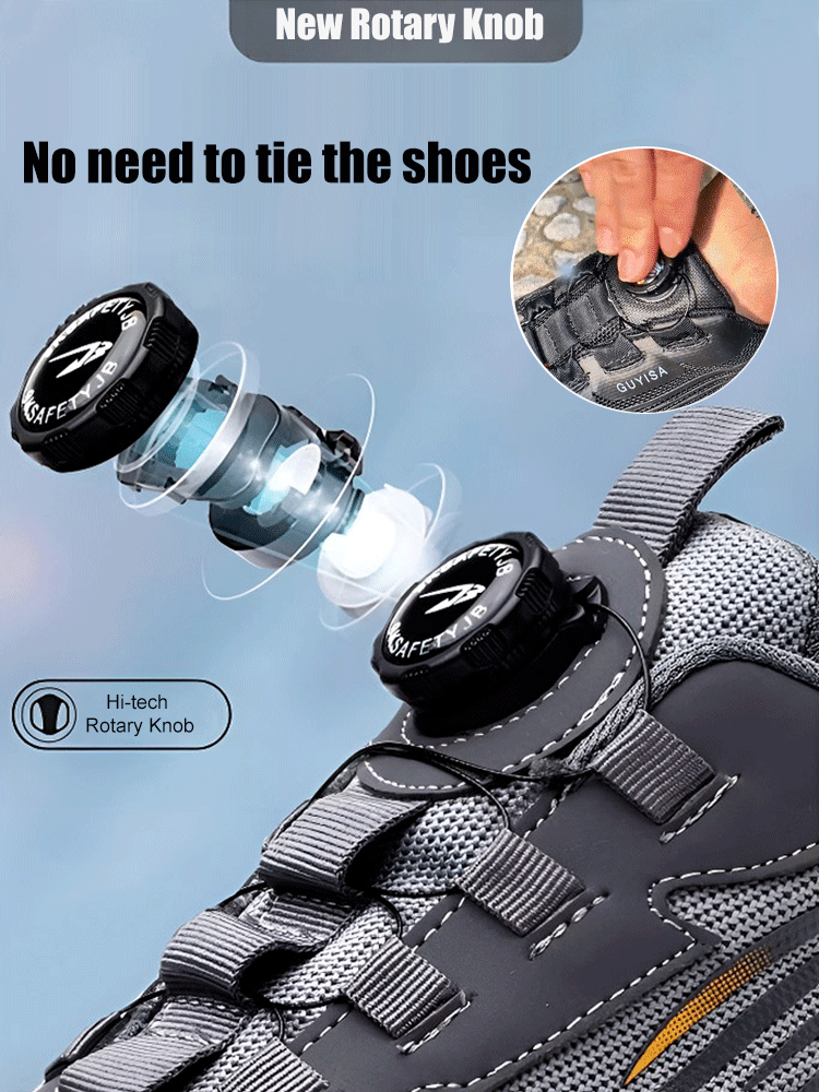 Men's Smash and Stab Resistant Work Safety Shoes