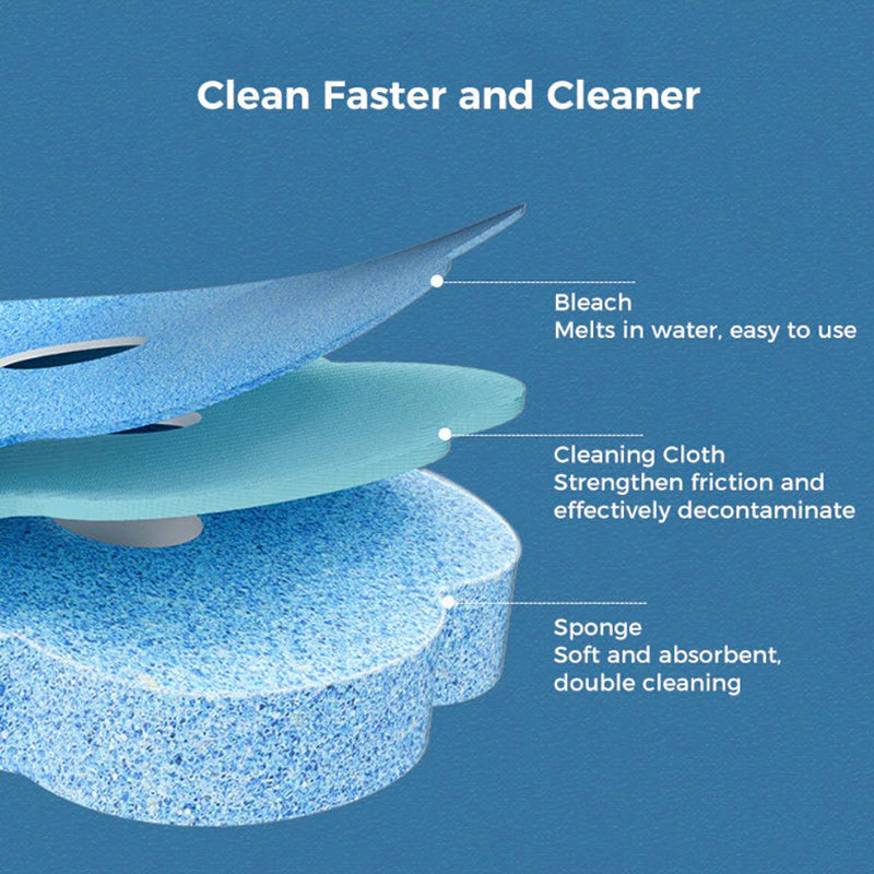 Hands-free cleaning device Disposable toilet cleaning aid