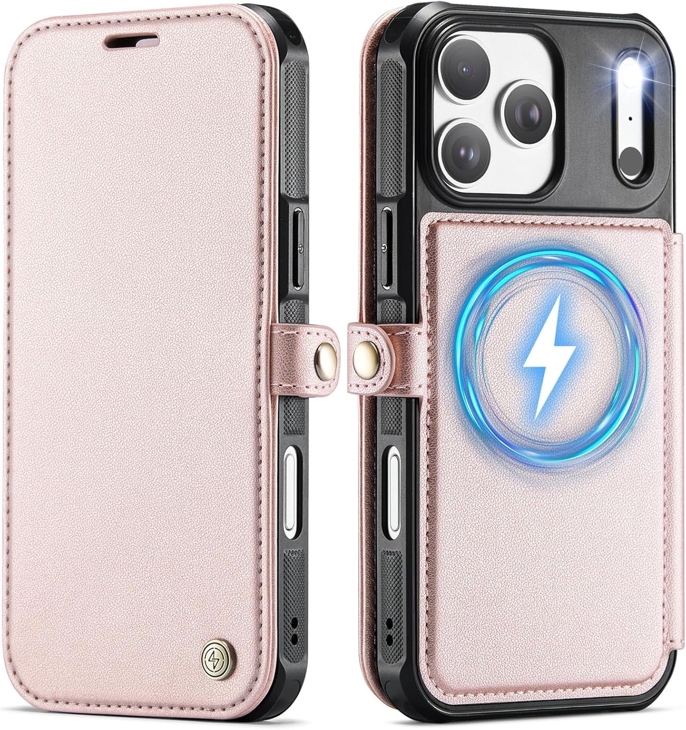 Premium Leather Wallet Folio Case for iPhone 16 Pro Max