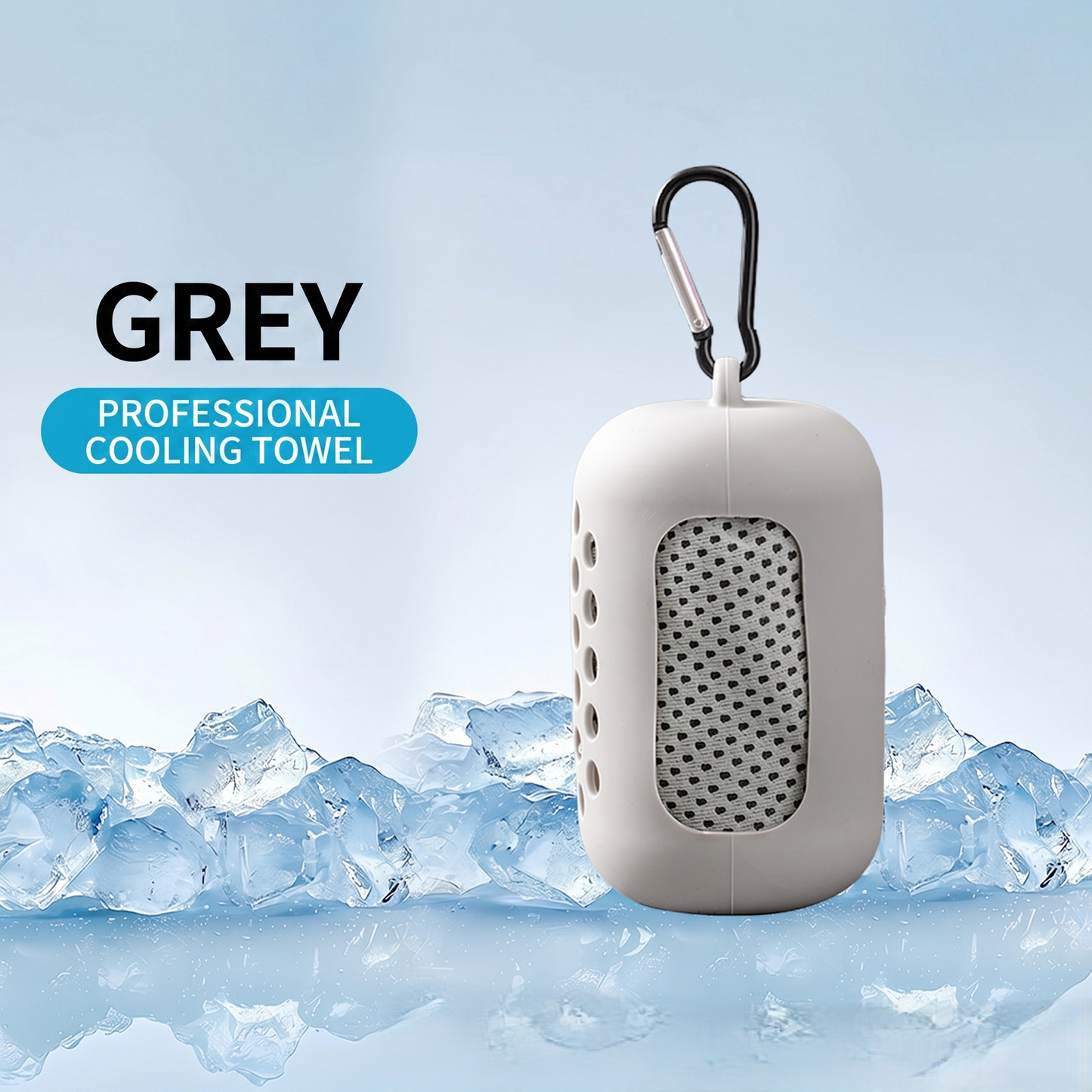 Cool-sensing sports sweat-absorbing outdoor capsule towel