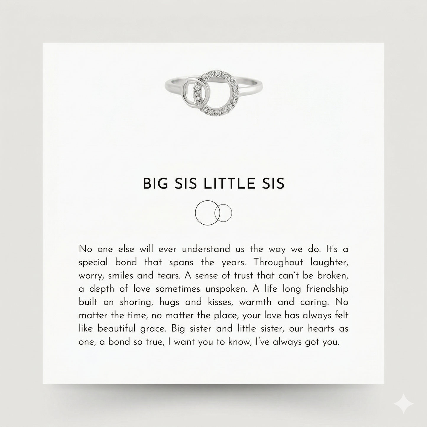 To My Sister - Always Us Ring
