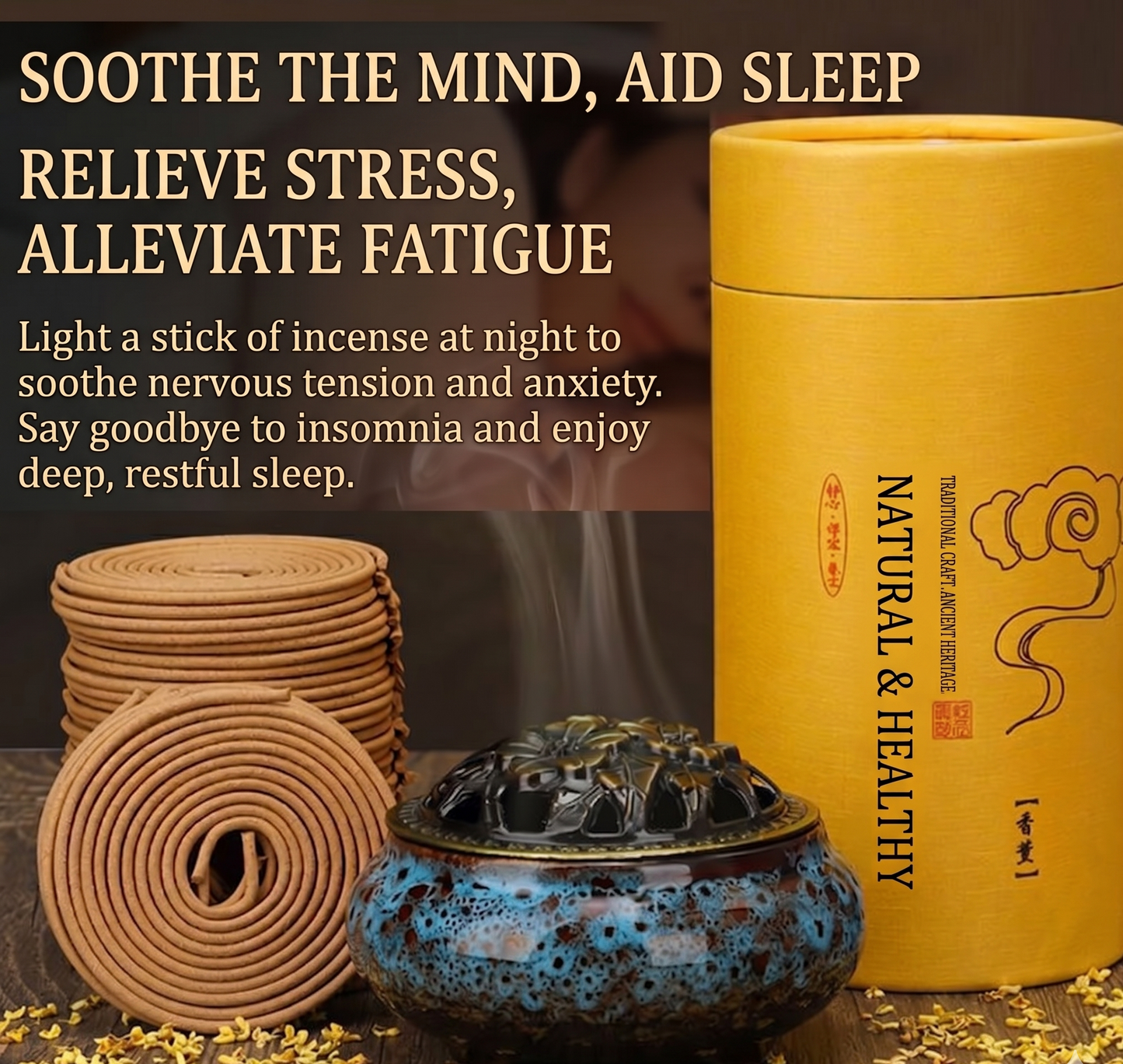 Sandalwood Pan Fragrance Mosquito Repellent Home Indoor Aromatherapy