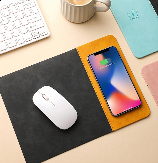 Wireless charging mouse pad