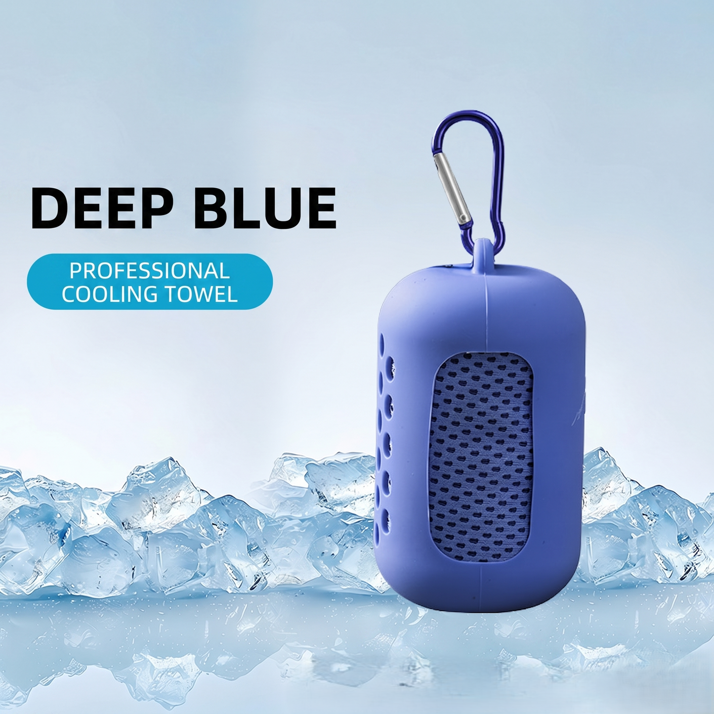 Cool-sensing sports sweat-absorbing outdoor capsule towel