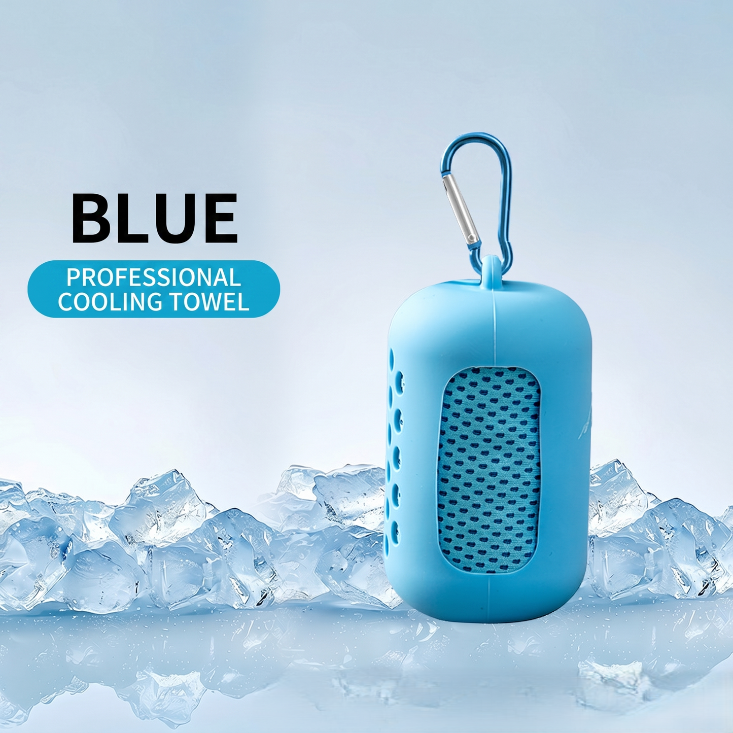 Cool-sensing sports sweat-absorbing outdoor capsule towel