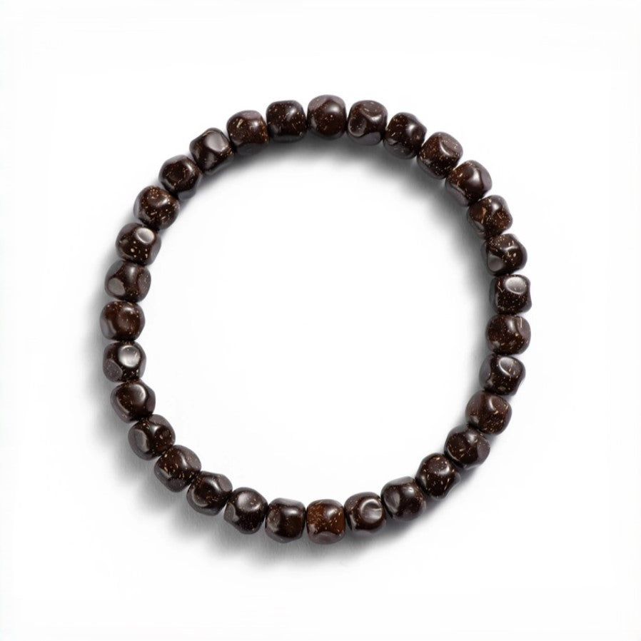 Premium Artisan Coconut Stalk Bracelet - Zen "Formless" Edition