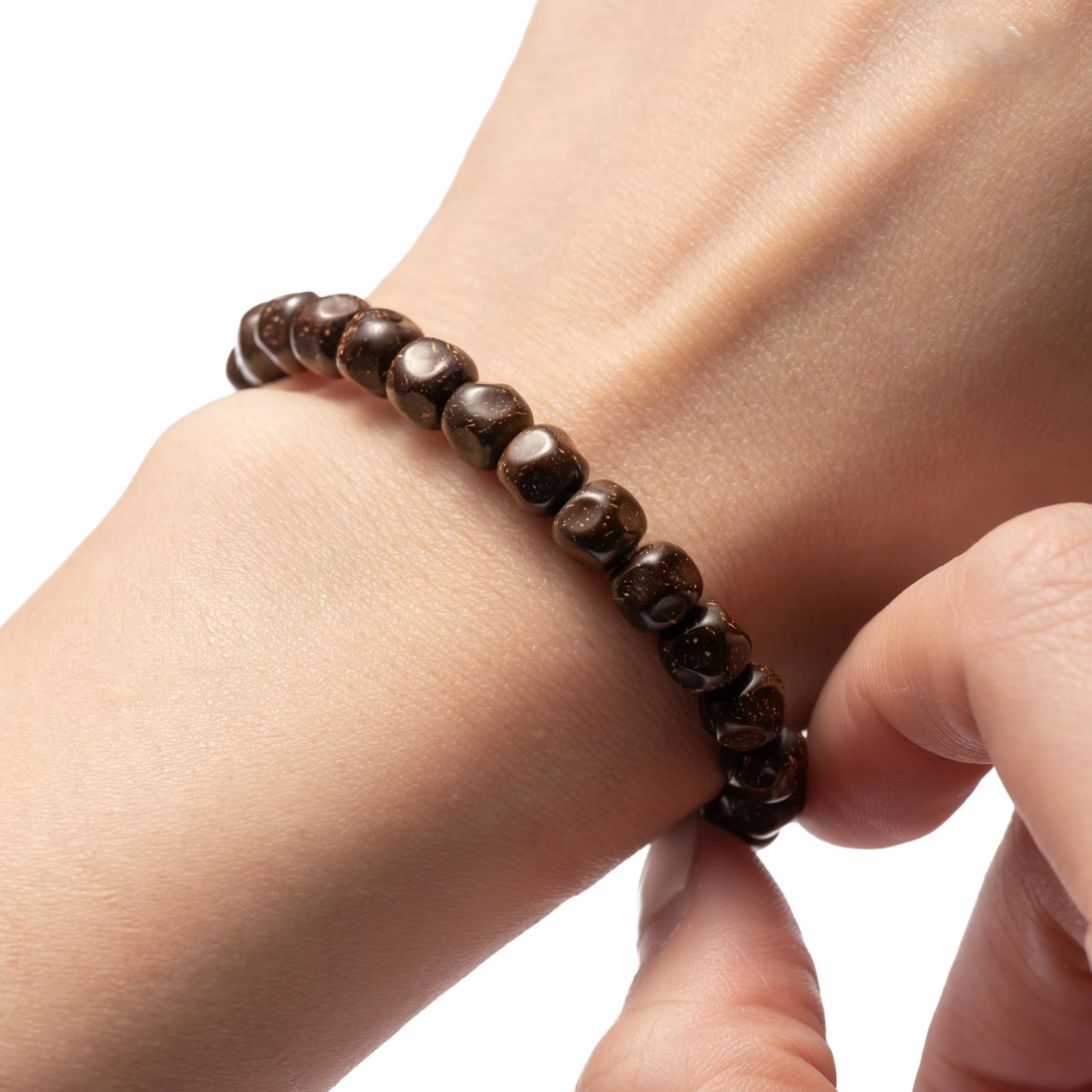 Premium Artisan Coconut Stalk Bracelet - Zen "Formless" Edition