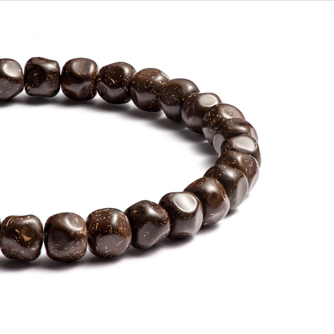 Premium Artisan Coconut Stalk Bracelet - Zen "Formless" Edition